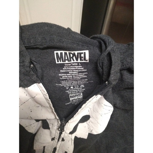 Marvel Punisher Jacket Size L - Picture 2 of 2